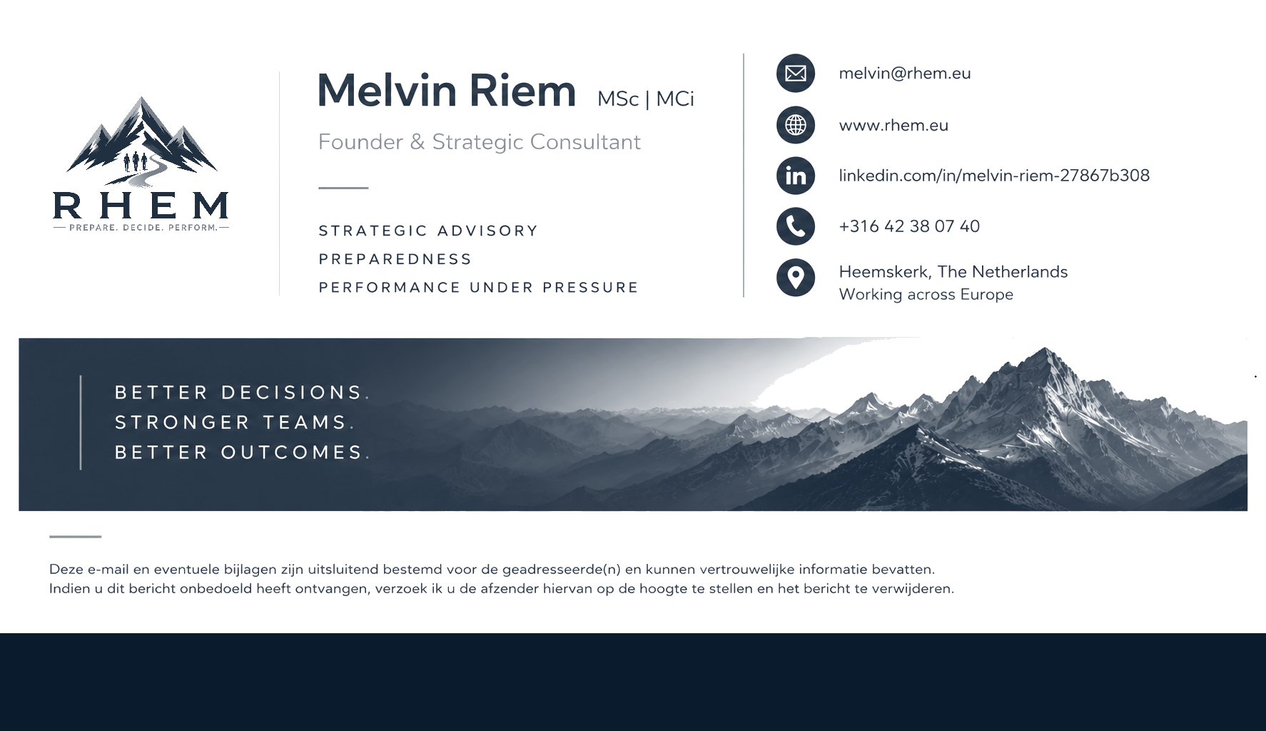 Signature — Melvin Riem